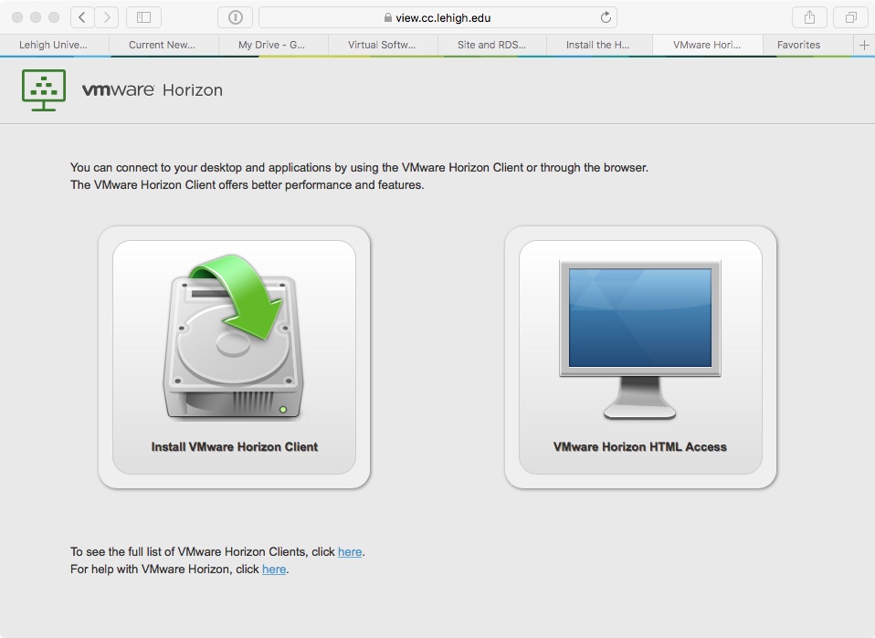 Download Vmware Horizon Client Mac